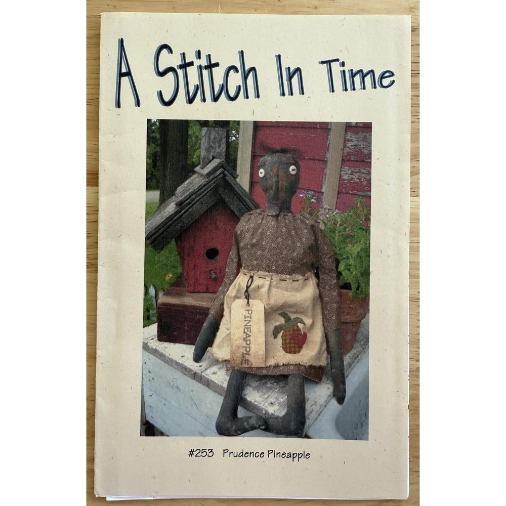 A Stitch In Time 20" Primitive Rag Doll Pattern PRUDENCE PINEAPPLE #253